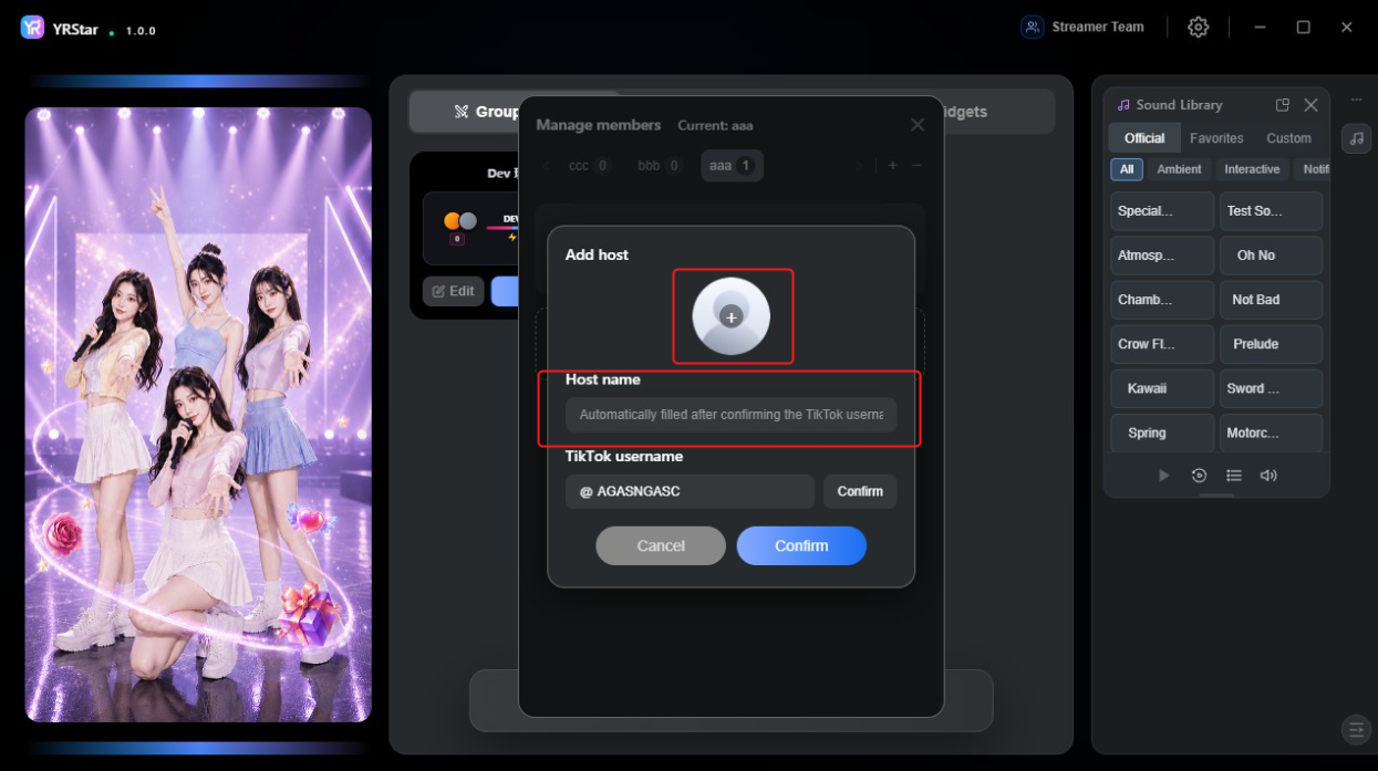2. Adding and Managing Streamer Teams - 2.3 Add a Streamer