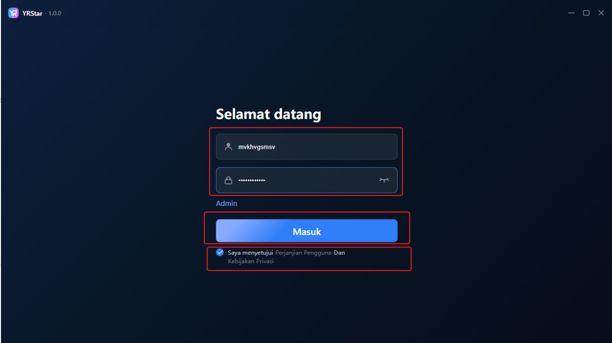 1. Masuk & Pengelolaan Akun - 1.3 Masuk ke Aplikasi