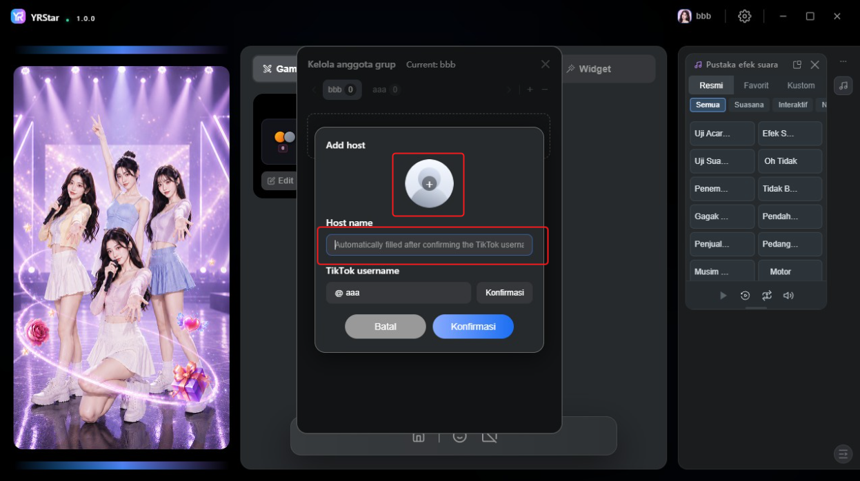 2. Menambah & Mengelola Grup Streamer - 2.3 Menambahkan Streamer